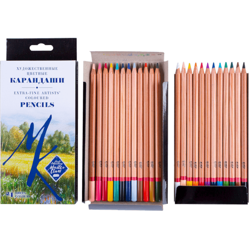 Набор профессиональных цветных карандашей Мастер-класс, 24 цветов